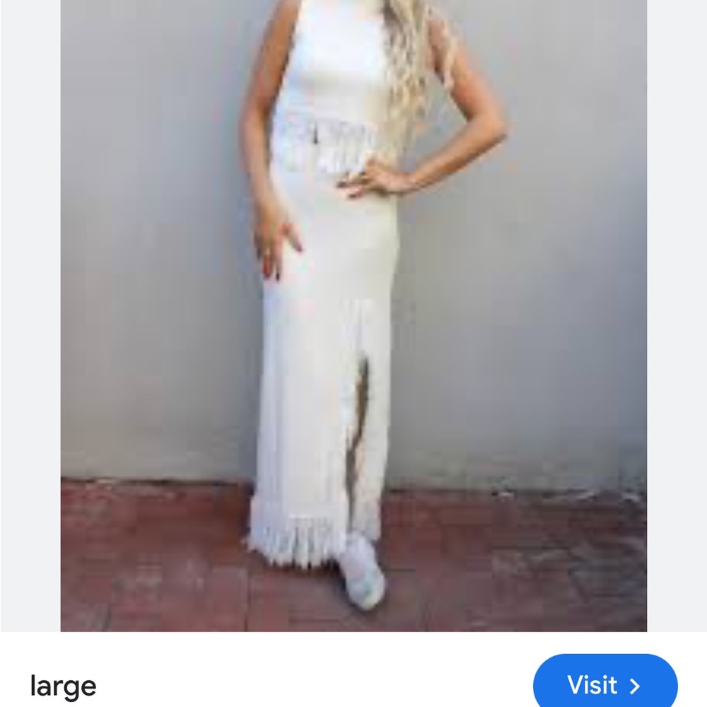 Fringy With It Set - Ivory Triple Threads - image 6